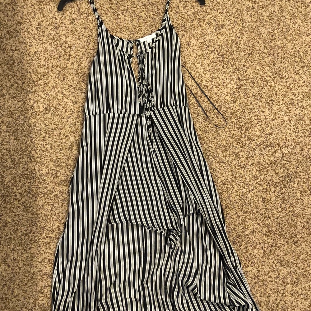 Maxi open dress with shorts